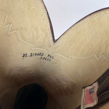 Olathe Tall Top Cowboy Boots 9.5 D USA Made Buckaroo