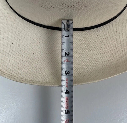 Serratelli Shantug Panama Straw Hat 7 1/4 XXXXXX Western Cowboy