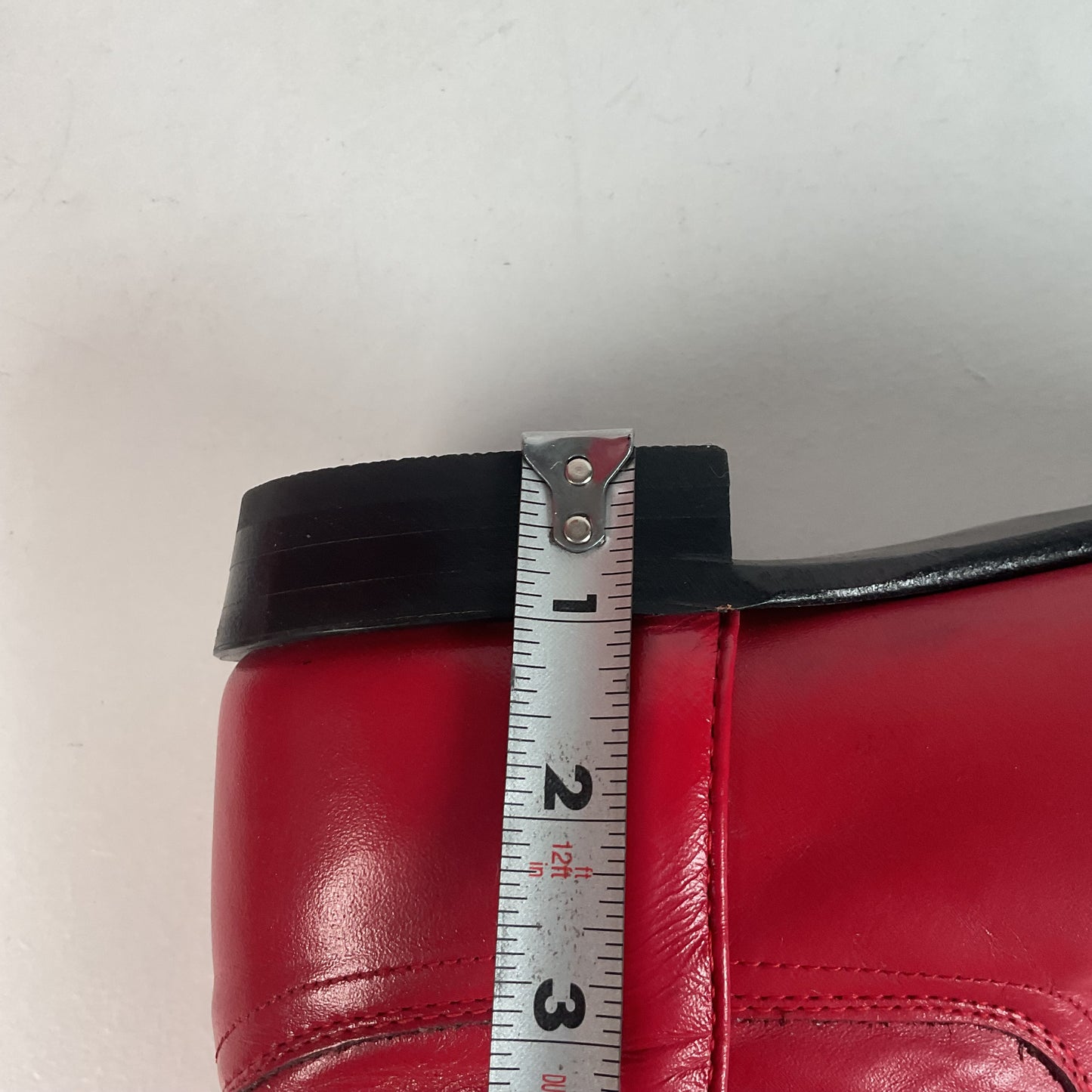 Vintage Justin Ruby Red Riding Boots 8.5 AA (Extra Narrow) USA Made Campus
