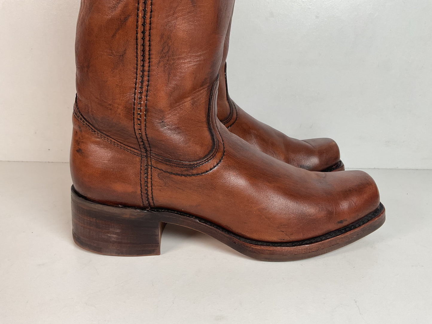 Vintage Sears Chunky Campus Boots 10.5 D USA Made Cutter Toe