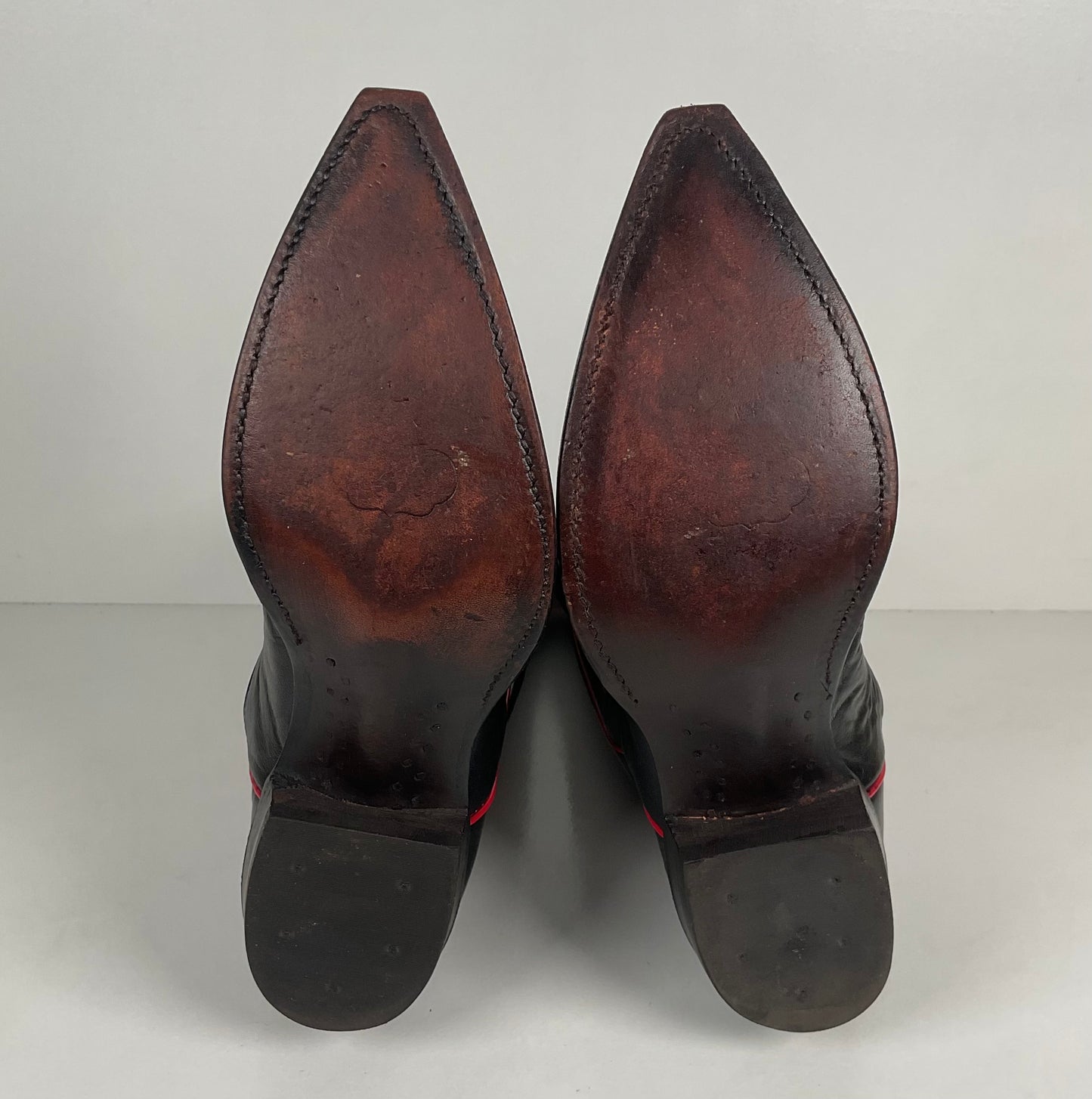 Vintage Nocona Cowboy Boots | Tooled Inlays | USA Made | Men’s 9 C