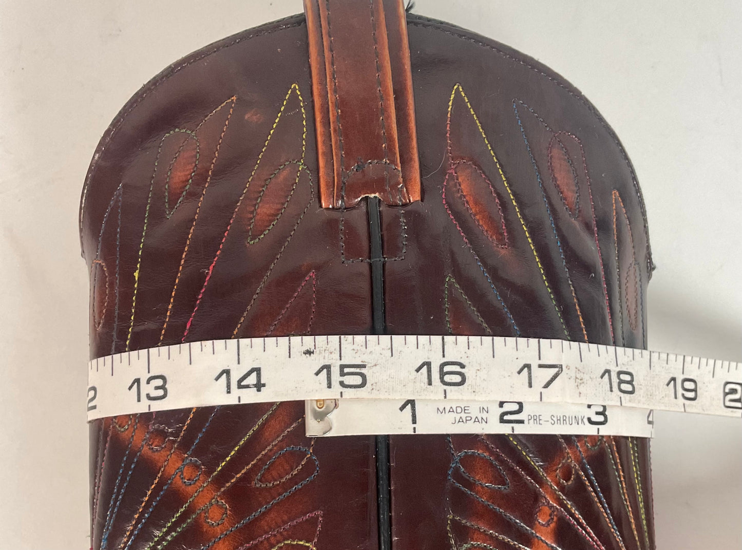 Vintage Texas Thunderbird Cowboy Boots | Rainbow Peacock | USA Made | 70s | 10 D