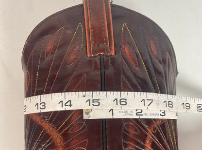 Vintage Texas Thunderbird Cowboy Boots | Rainbow Peacock | USA Made | 70s | 10 D