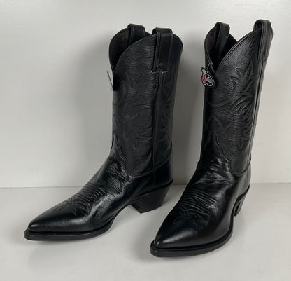 Justin London Calf Cowgirl Boots | USA Made | Black | Women’s 7.5 B