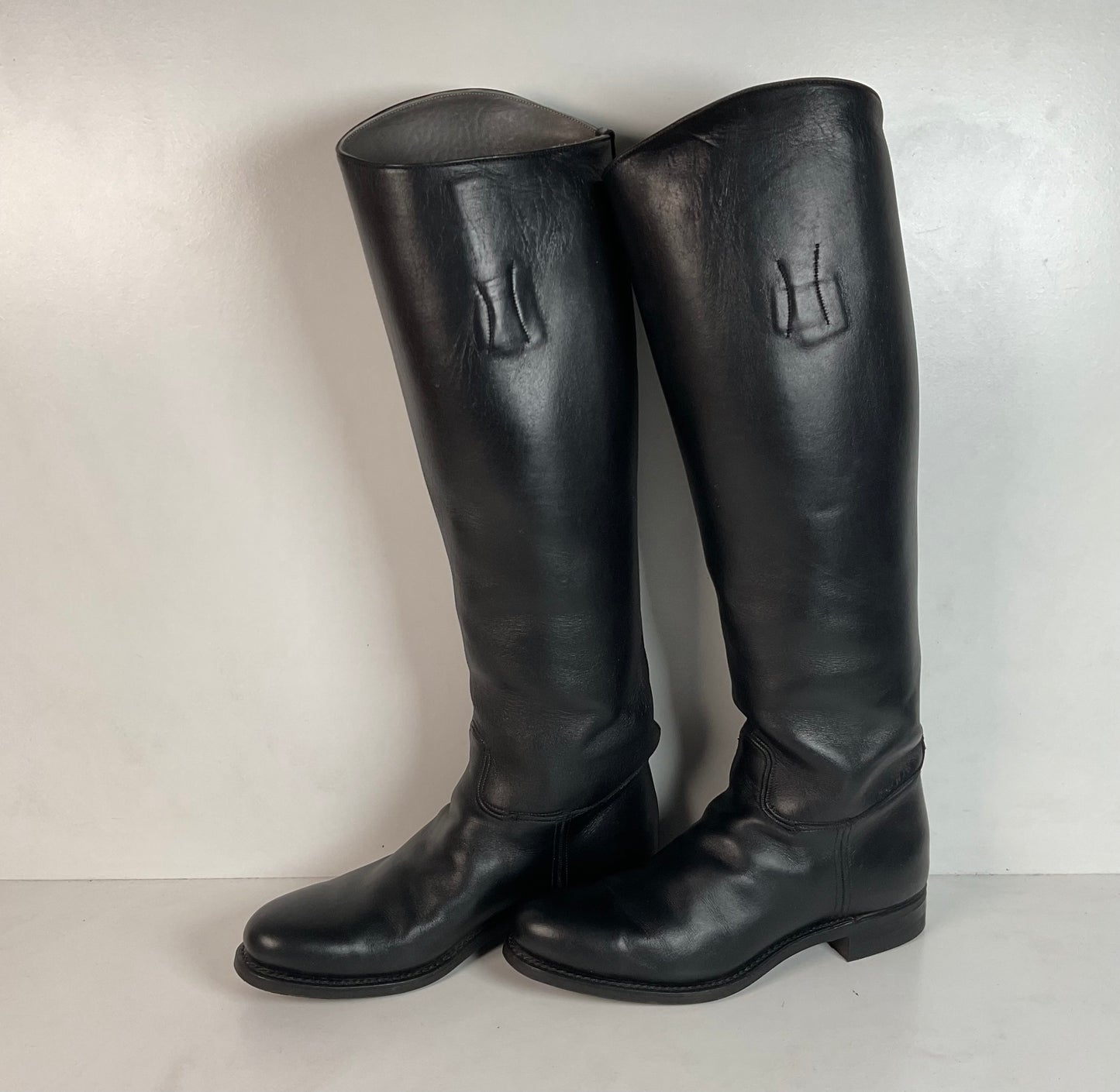 Dehner Women’s Stock Riding Dress Boots 7.5 C USA Made Cloth Pull