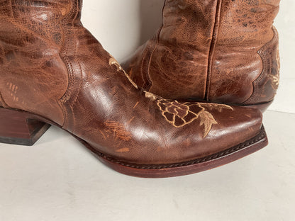 Old Gringo Brown Wildflower Cowgirl Boots 6.5 B