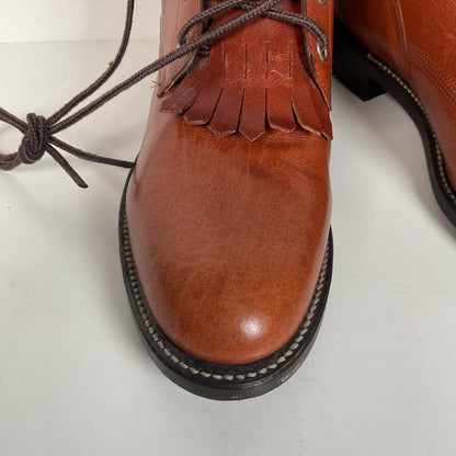 Vintage Justin Kiltie Packer Boots | USA Made | Lacer | Women’s 8.5 B