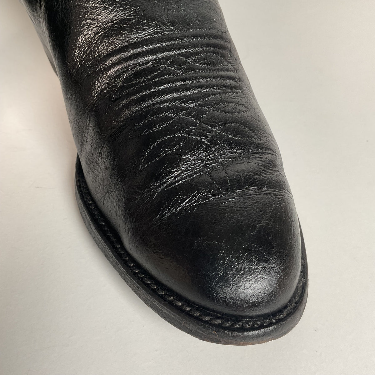 Vintage Nocona Caribou Buckaroo Cowboy Boots | Exotic | Black | Men’s 9.5 D