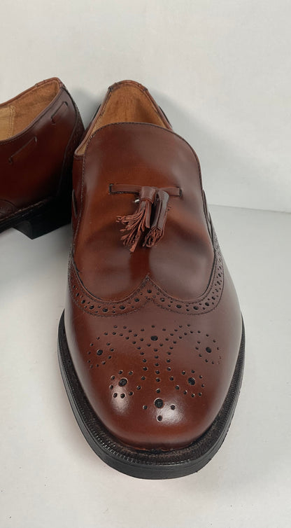Vintage Hanover Brown Tassel Loafers 11.5 D USA Made