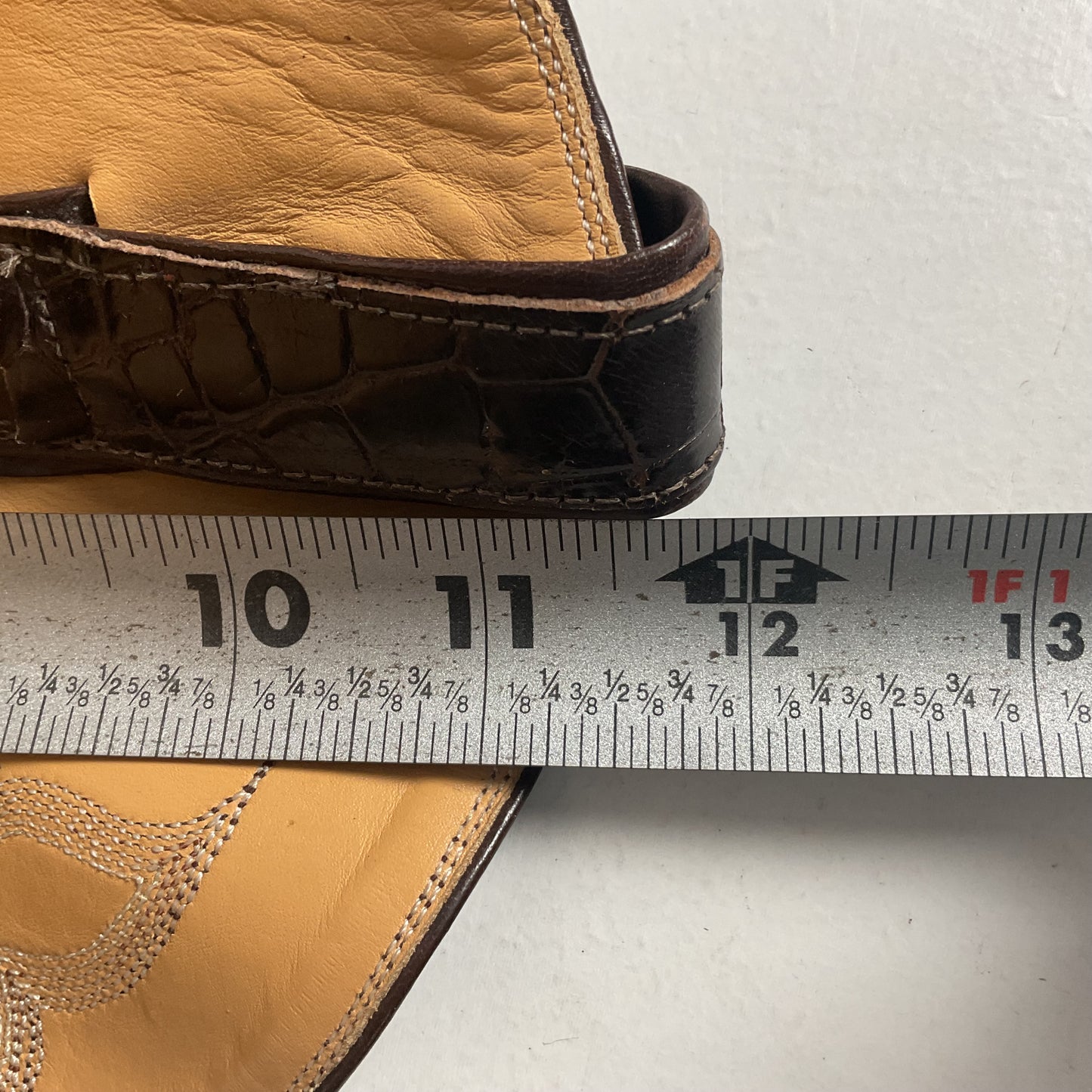 Caboots Nile Crocodile Roper Boots 9.5 E Champion Attitude Custom