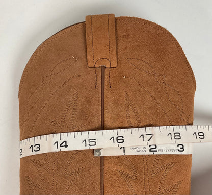Vintage Nocona Suede Rough Out Cowboy Boots | Extra Narrow | Men’s 11.5 A