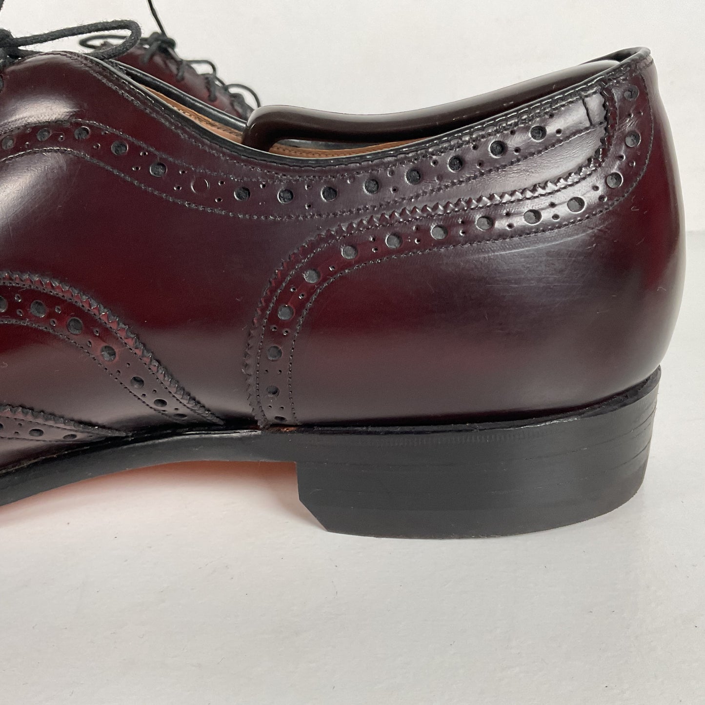 Vintage Johnston Murphy Oxford Shoes | Burgundy Calf | USA Made | Men’s 12 D