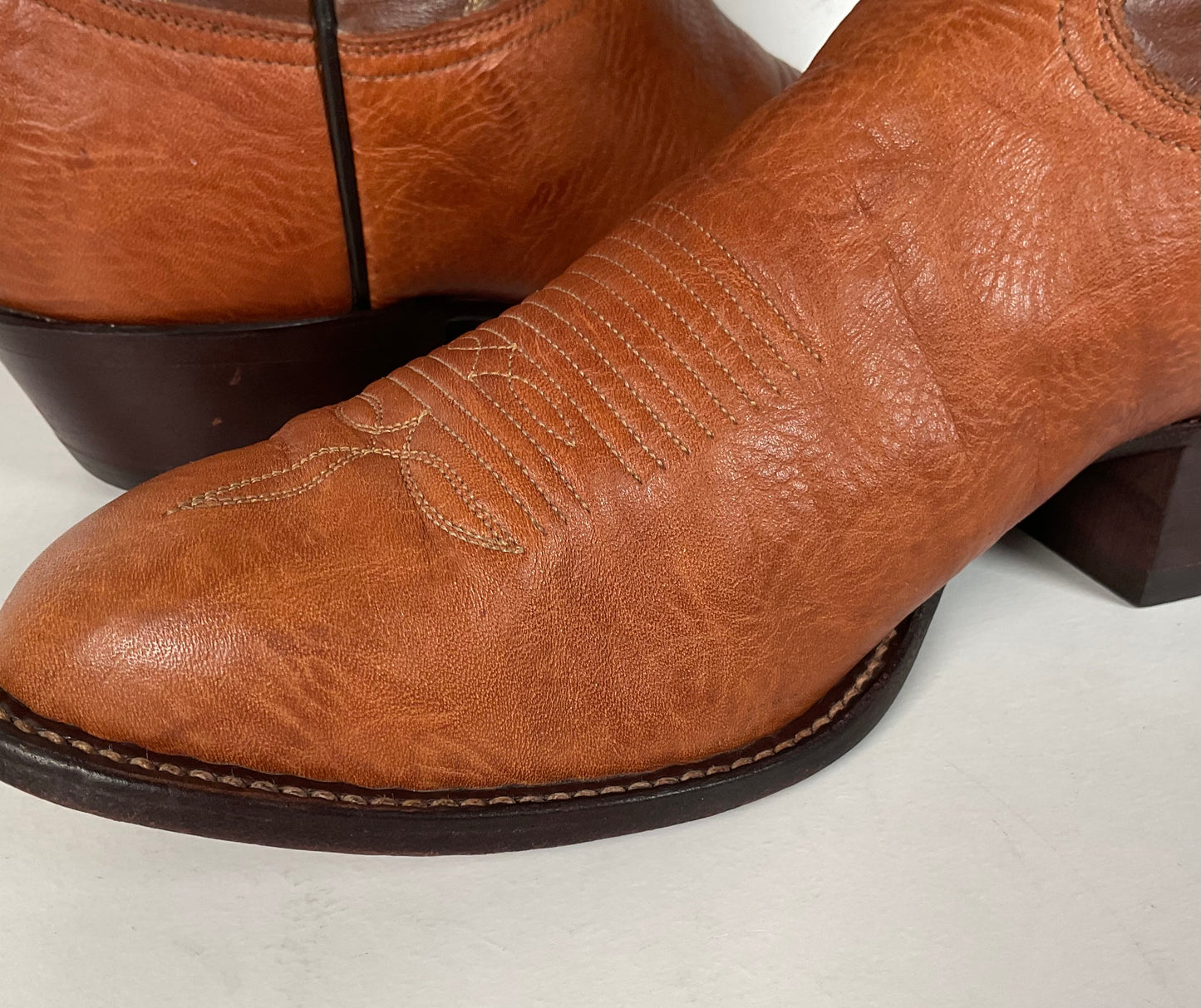 Vintage Tony Lama Cowboy Boots | Gold Label | Bull Shoulder | Men’s 9.5 E