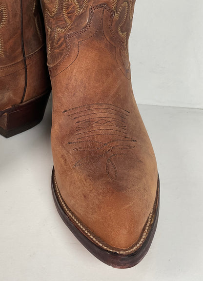 Vintage Justin Bay Apache Cowboy Boots | USA Made | Men’s 8 EE