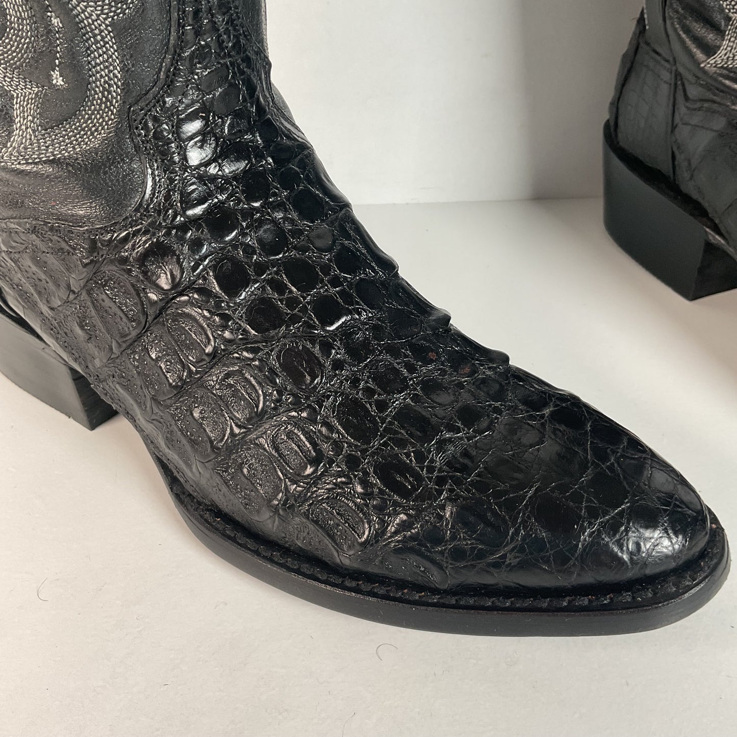 Dan Post Caiman Crocodile Cowboy Boots | Exotic | Blac | Men’s 7.5 D