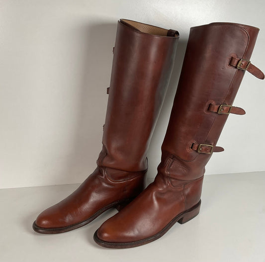 Lucchese Classics Handmade | Polo Riding Boots | Triple Buckle | Men’s 10 B