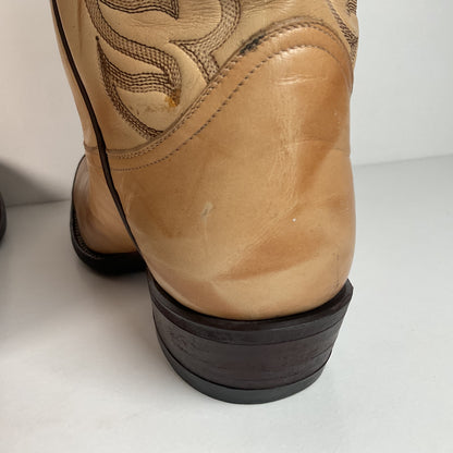 Vintage Tony Lama Teju Lizard Wingtip Cowboy Boots | Gold Label | Men’s 8.5 D