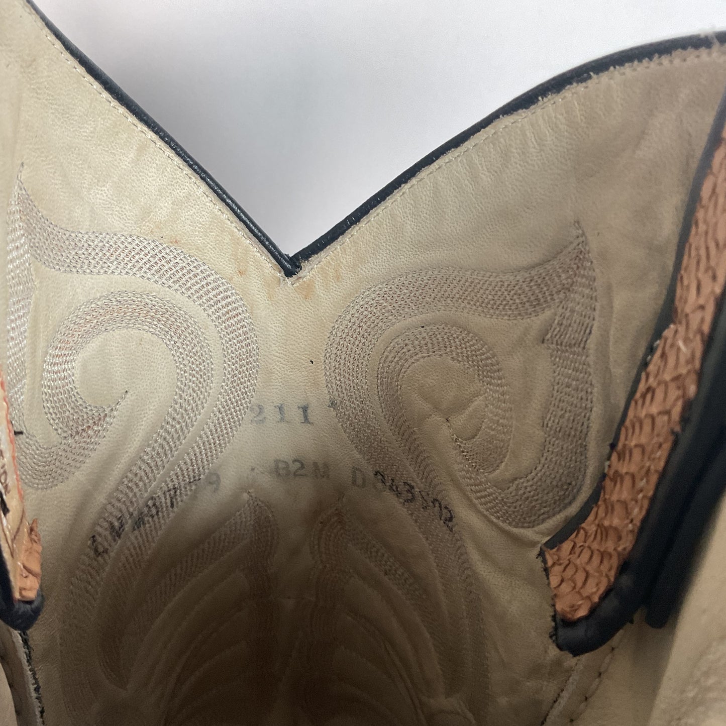 Vintage Larry Mahan Snakeskin Cowboy Boots | Exotic | Narrow | Men’s 11 B