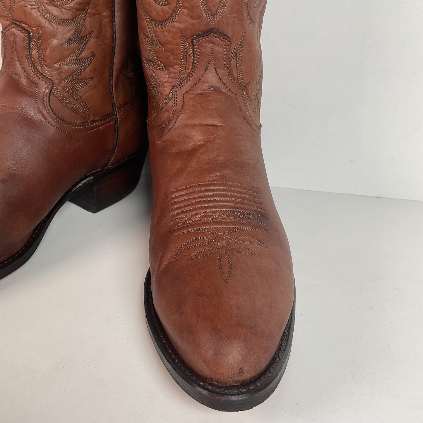 Vintage Dan Post Apache Cowboy Boots | USA Made | Distressed | Men’s 12 D