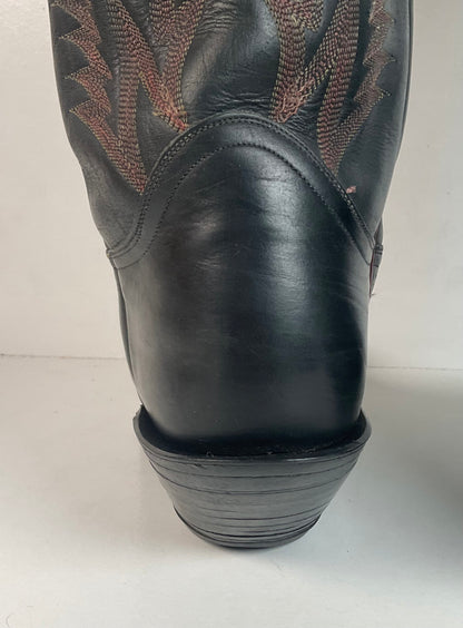 Vintage Tony Lama Tall Buckaroo Boots 11 D Thick Hide