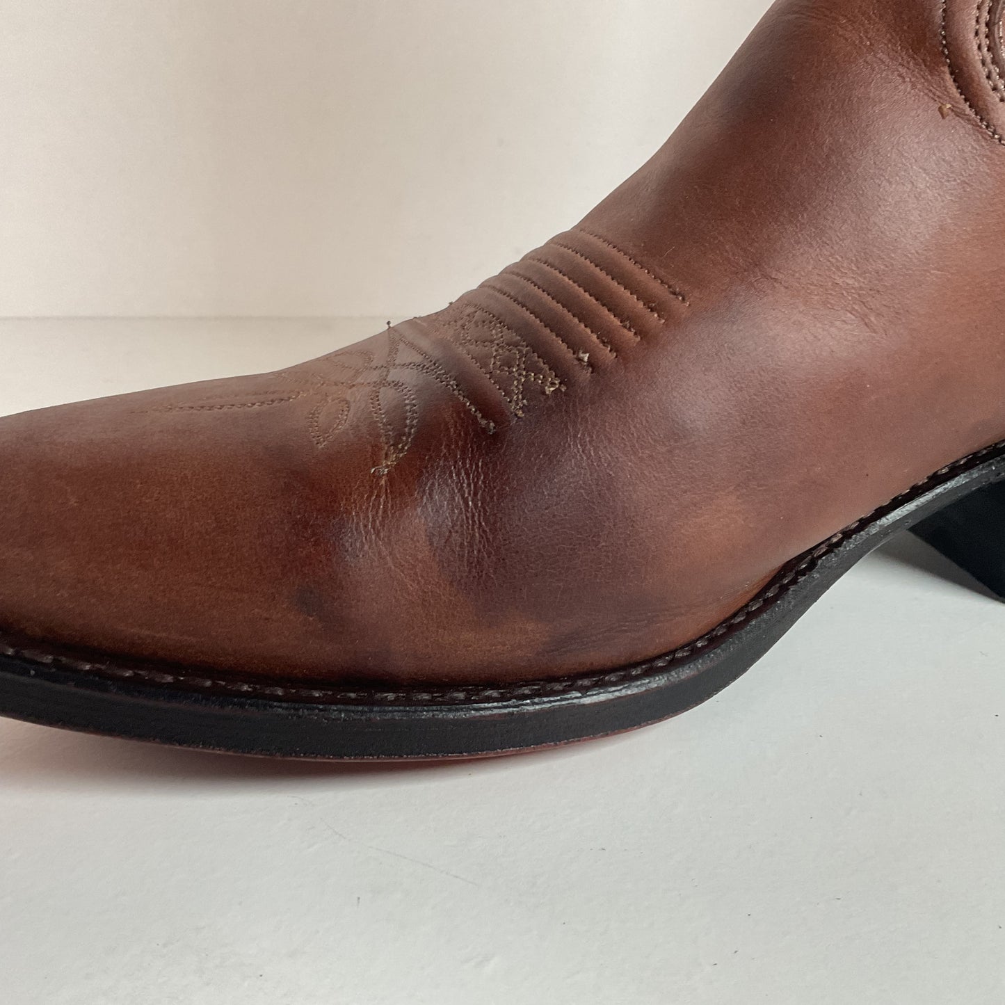 Vintage Dan Post Apache Cowboy Boots | USA Made | Distressed | Men’s 12 D