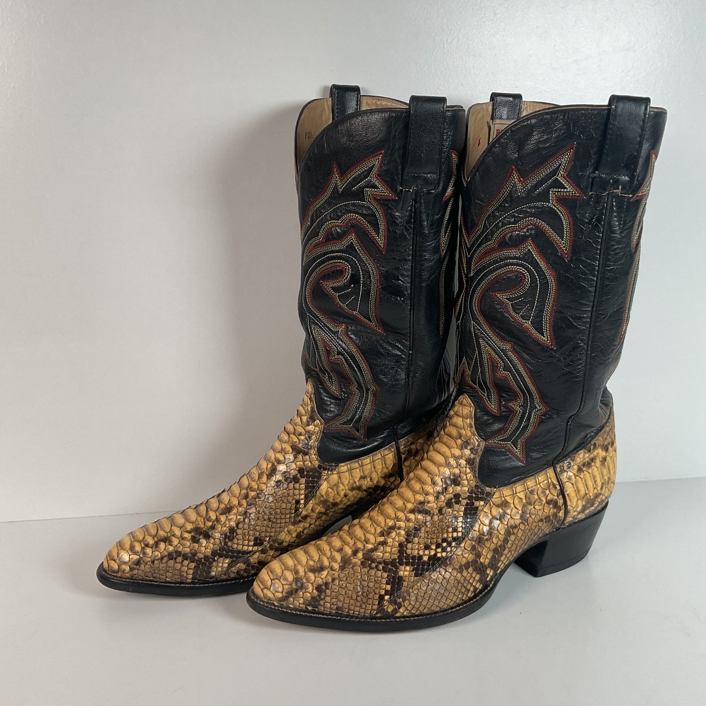 Vintage Bull Rider Python Cowboy Boots | Snakeskin | Men’s 10.5 E