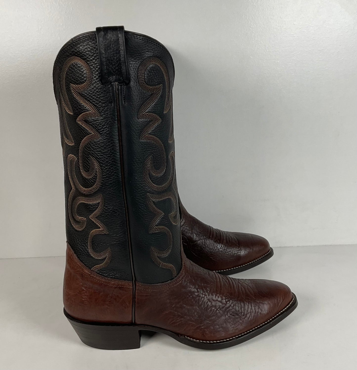 Vintage Nocona Bull Shoulder Cowboy Boots | USA Made | Men’s 10 EE