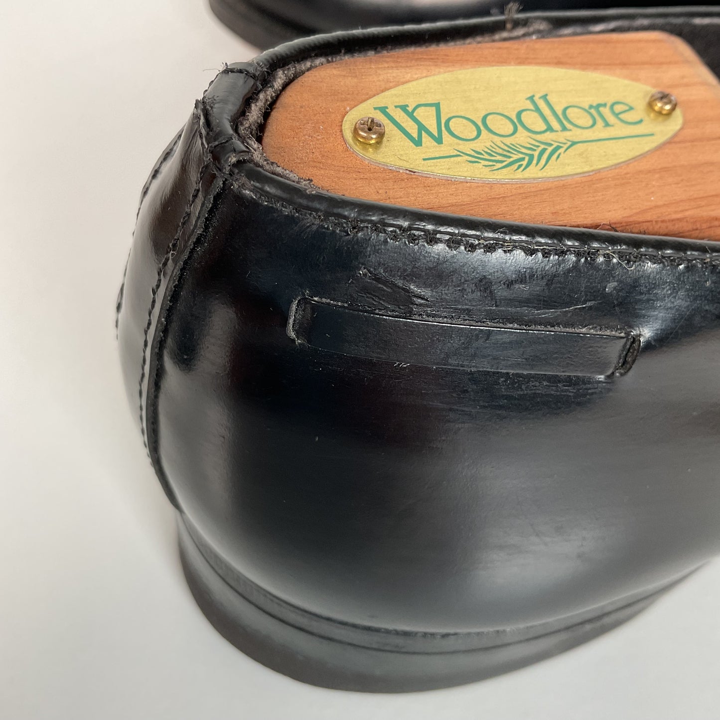 Vintage Florsheim Tassel Loafers | USA Made | Black Veal | High Shine | 10 EEE