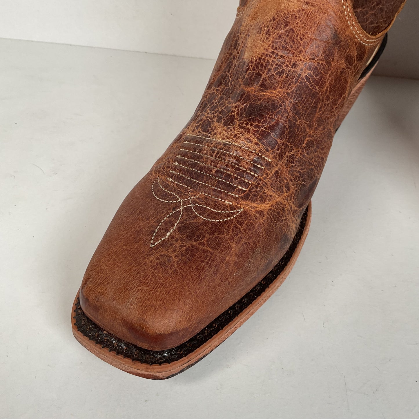 Justin Bent Rail Cowgirl Boots | Tan Road | USA Made | Women’s 9 B