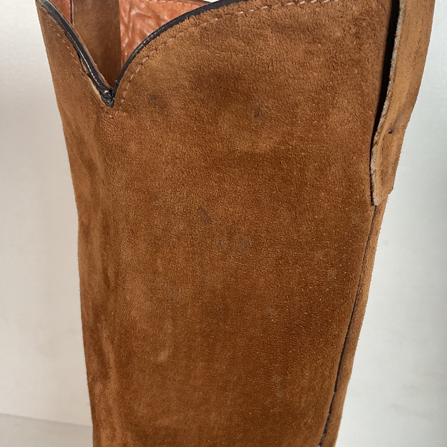 Wolverine Pigskin Suede Cowboy Boots 8.5 EE USA Made Rough Out