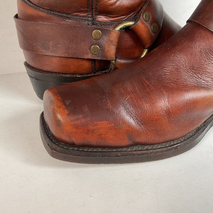Vintage Frye Black Label Harness Boots 10.5 D USA Made
