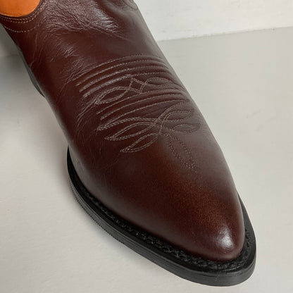 Vintage J. Chisholm Cowboy Boots | Tooled Inlays | USA Made | Men’s 8.5 D