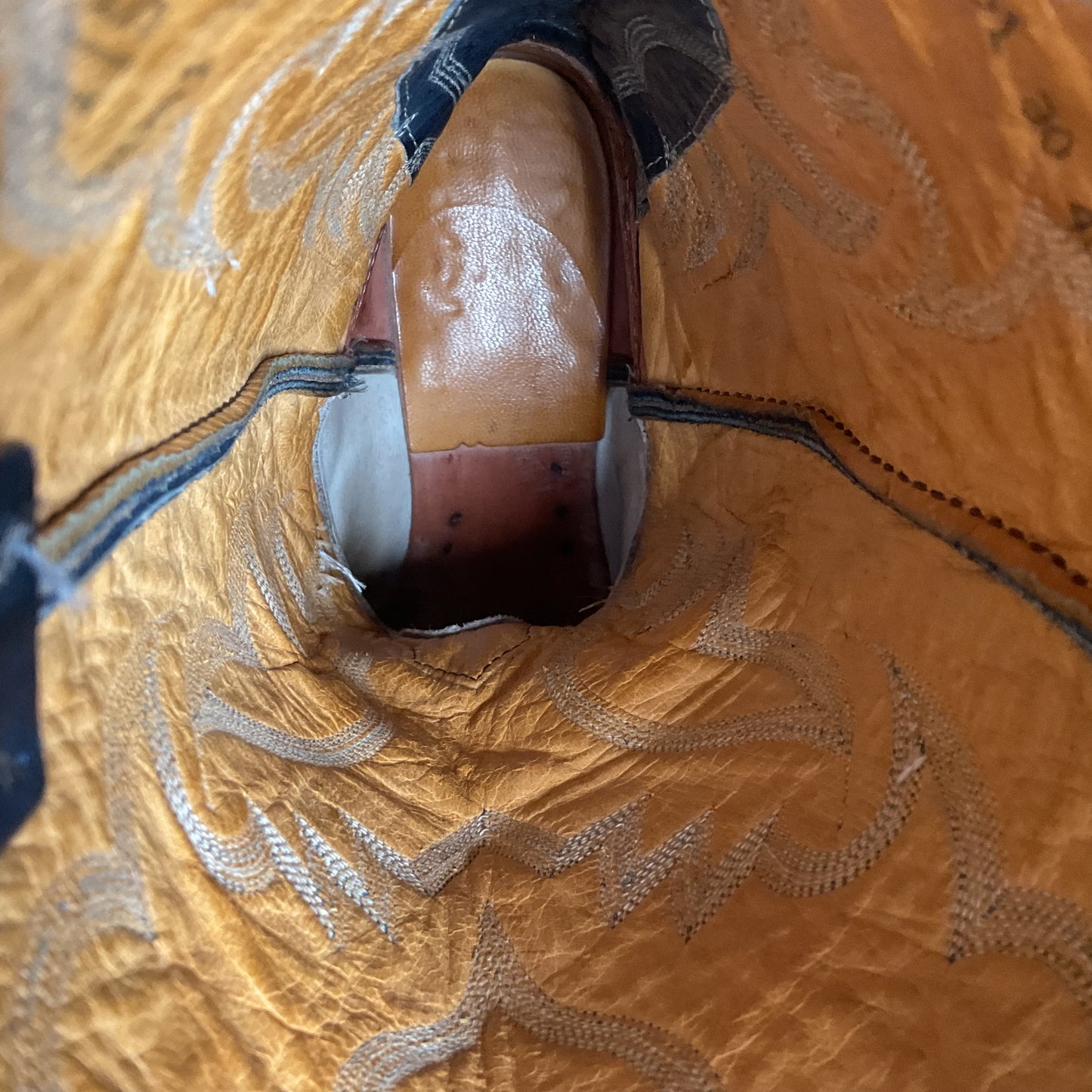 Vintage Nocona Python Snakeskin Cowboy Boots | USA Made | Royal Blue | 9 EE