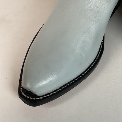 Custom Tall Top Cowboy Boots 11 Wide Shooter Style Off White