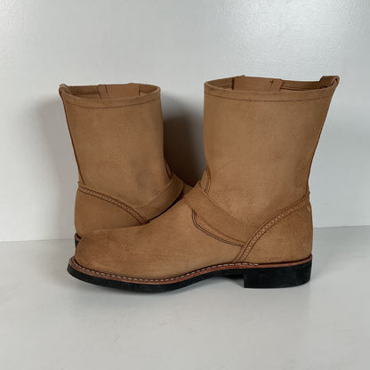 Red Wing Suede Engineer Boots | Rough Out | Sand Mojave | Women’s 8 B