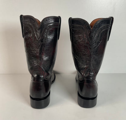 Lucchese 2000 Majestic Roper Boots | Cowboy | Black Cherry | Men’s 8 D