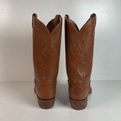 Tony Lama Retan Leather Cowboy Boots 13 A Oil-Resist Gold Label