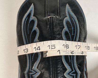 Vintage Tony Lama Boa Snakeskin Cowboy Boots | Gold Label | Men’s 9 D
