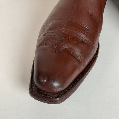 1940s Men’s Goding Pee Wee Cowboy Boots 10.5 D Butterfly Inlay