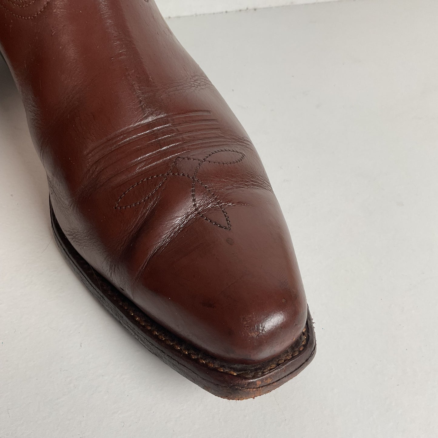 1940s Men’s Goding Pee Wee Cowboy Boots 10.5 D Butterfly Inlay