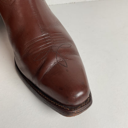 1940s Men’s Goding Pee Wee Cowboy Boots 10.5 D Butterfly Inlay
