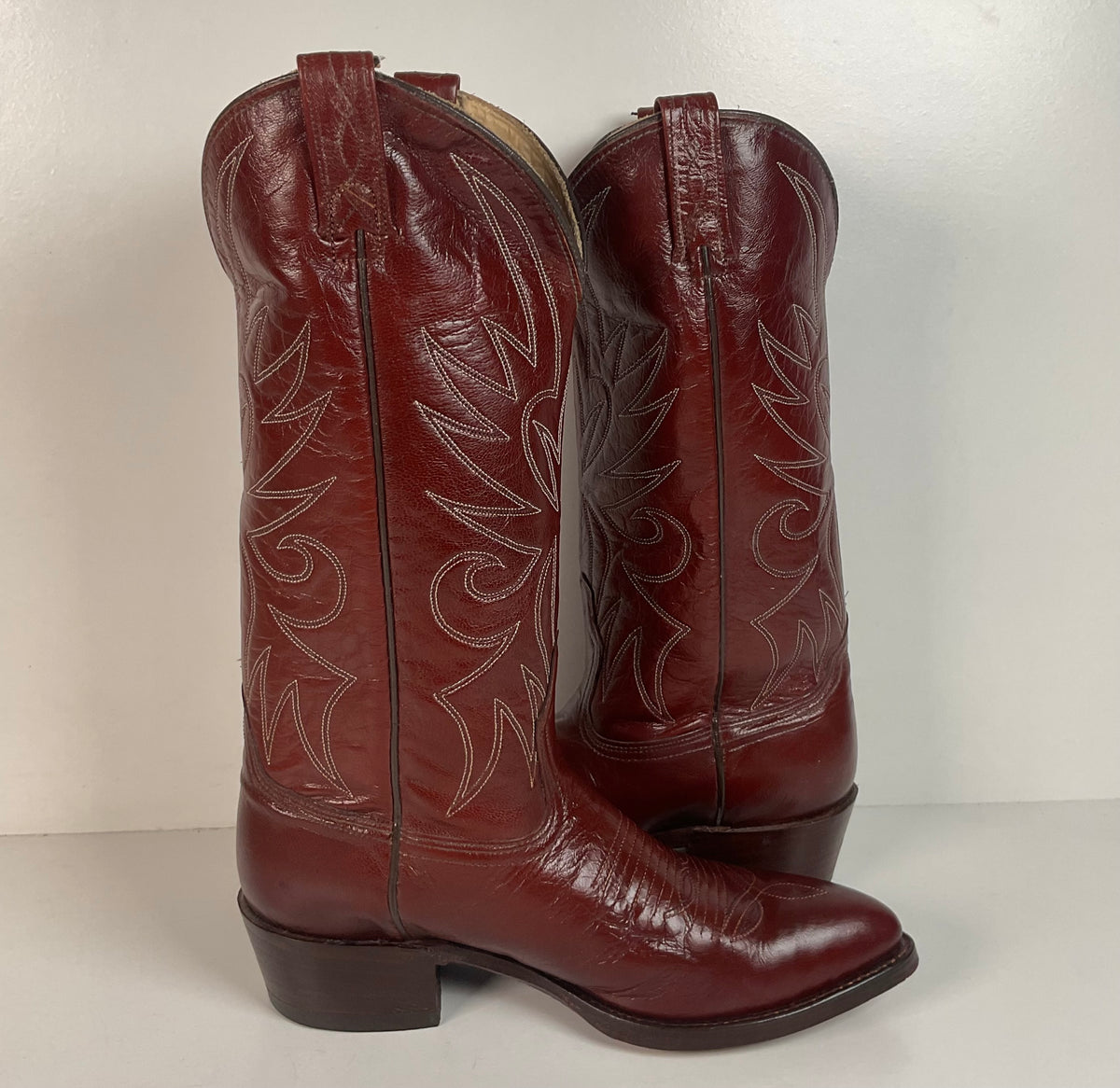 Vintage Dan Post Cowboy Boots | 1970s | Brown | Men’s 7 D