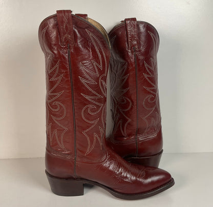 Vintage Dan Post Cowboy Boots | 1970s | Brown | Men’s 7 D