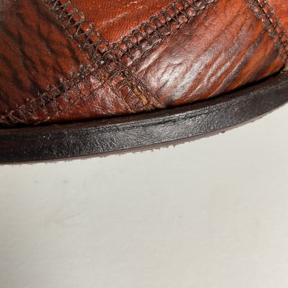 Vintage Sanders Shark Patchwork Cowboy Boots | Exotic | Extra Narrow | 11.5 AA