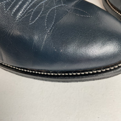 Vintage Nocona Navy Blue Cowgirl Boots Men’s 8 Wide | Women’s 9 USA Made