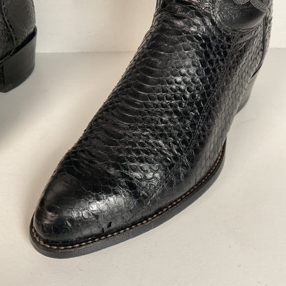 Vintage Texas Imperial Cowboy Boots | Python Snakeskin | USA Made | Men’s 9.5 D