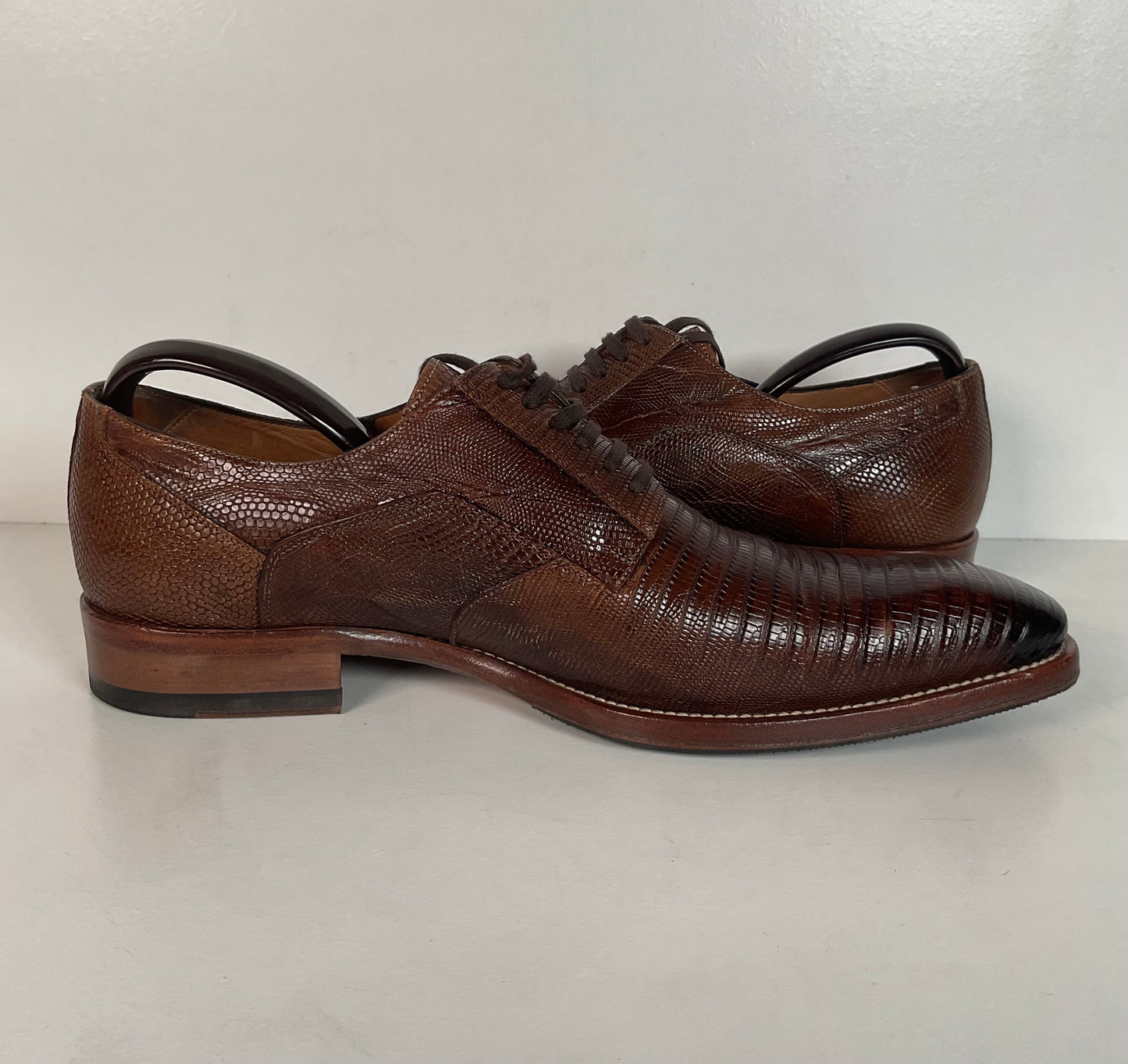 Mezlan Teju Lizard Derby Shoes Brown | Brown | Men’s 9 M