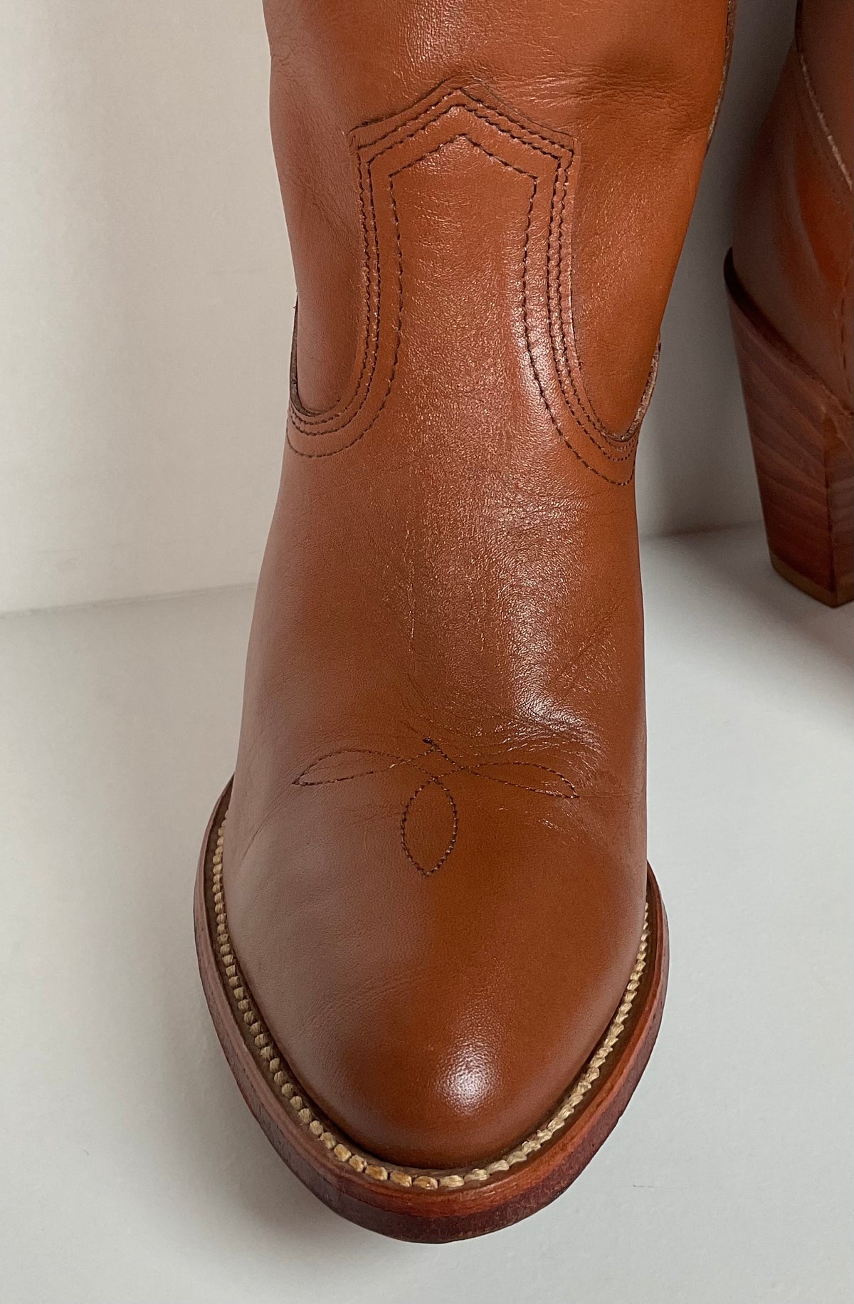 Vintage Frye Cowgirl Boots | USA Made | Brown | Women’s 9 B