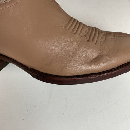 Vintage Panhandle Slim Beige Cowgirl Boots 6.5 B Handcrafted