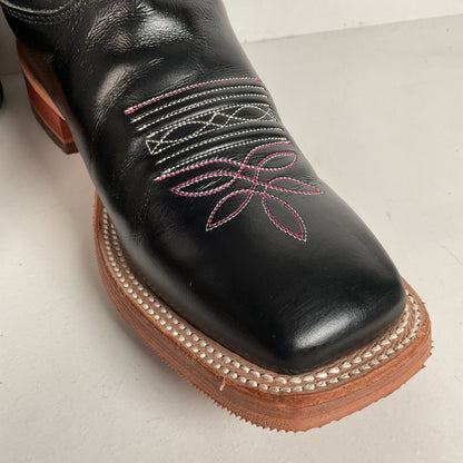Justin Breast Cancer Awareness Cowgirl Boots | USA Made | Square Toe | 8 B